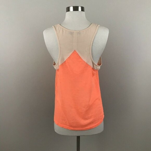 Leo Meets Virgo Tank Women L Knit Racerback Orange - Picture 5 of 6